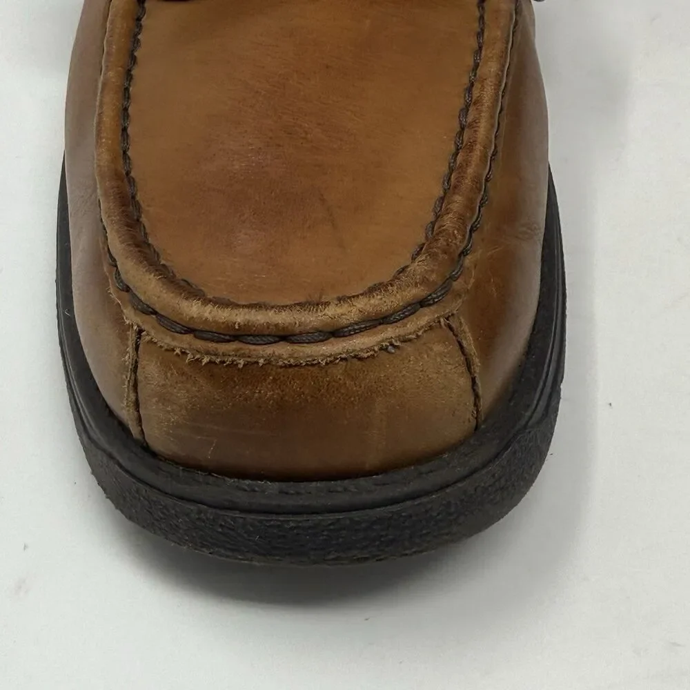 Rockport XCS Chukka Boots Mens 11 M Brown Leather Cross Strap High Ankle Lace Up